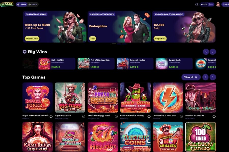 Spinmama Casino : Créez votre compte joueur